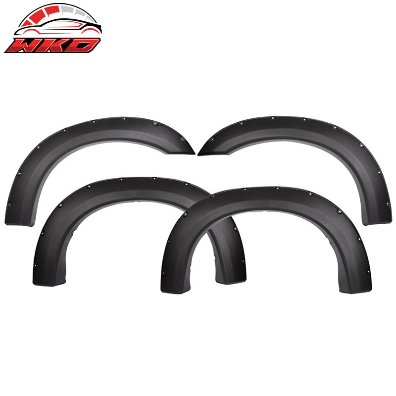 Fits 99-07 F250 F350 Superduty Pocket Rivet Style Textured PP Fender Flares