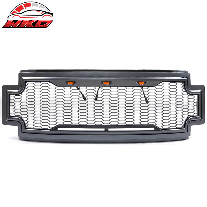 Wholesale 17-19 Ford F250 F350 LED Honeycomb Mesh Front Bumper Grille Hood ABS