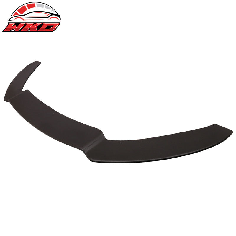 Fits 13-14 Ford Focus ST Coated Textured Matte Black Front Lip & Splitter Rod