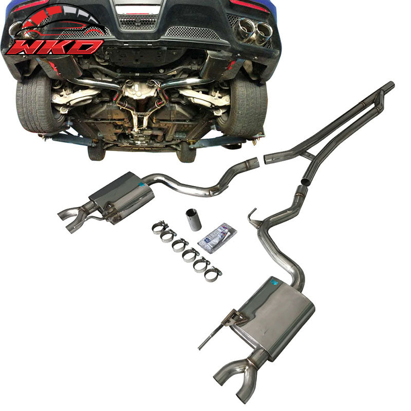 Fits 15-17 Ford Mustang Ecoboost 2.3L Catback Exhaust Pipe Stainless Kits