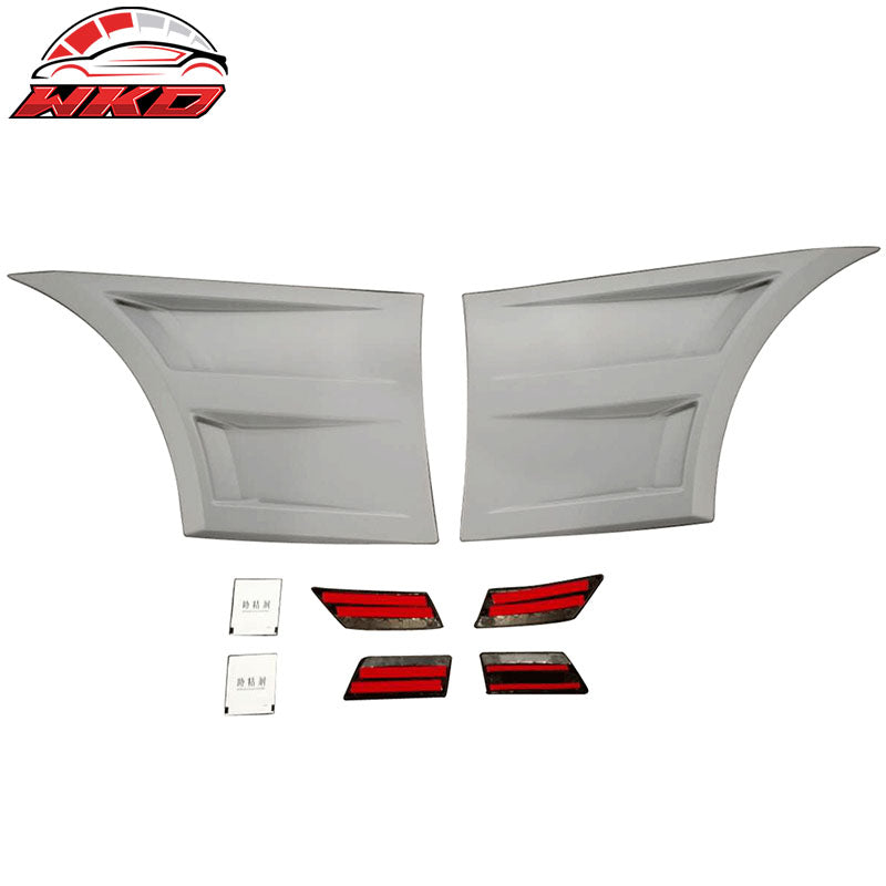 Wholesale 15-18 Ford Mustang 3D Front Side Fender Guard Vents Gray PP