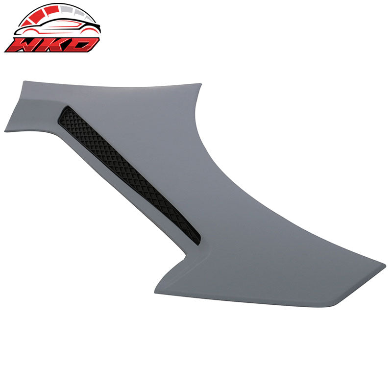 Fits 15-21 Ford Mustang GT350 Style Front Side Fender Scoops Trim Unpainted PP