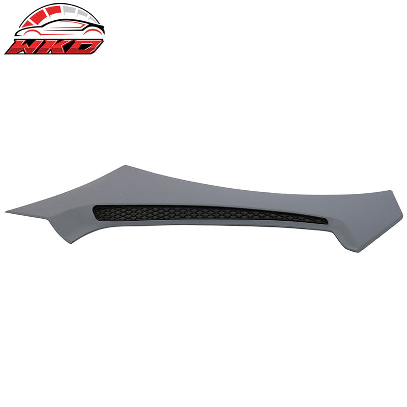 Fits 15-21 Ford Mustang GT350 Style Front Side Fender Scoops Trim Unpainted PP