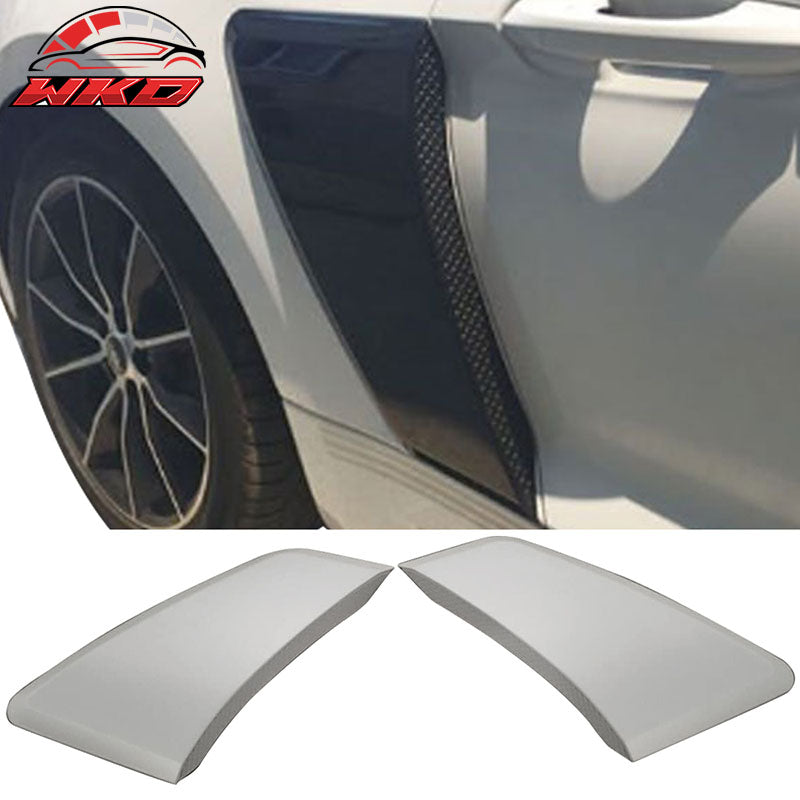 Fits 15-18 Ford Mustang GT Style 2PCS Rear Side Fender Door Scoops Hood Vent PP