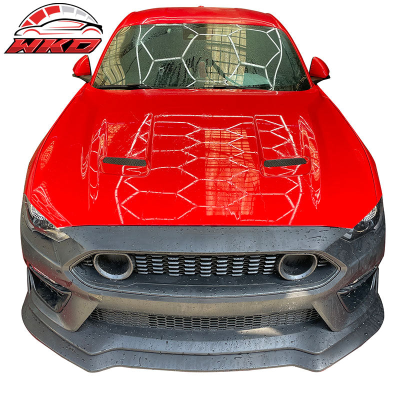 Fits 18-23 Ford Mustang Mach 1 Style Front Bumper Cover w/ Handling Package Lip