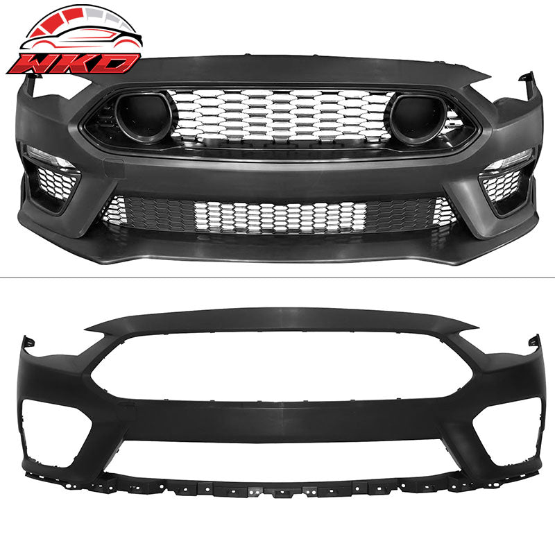 Fits 18-23 Ford Mustang Mach 1 Style Front Bumper Cover w/ Handling Package Lip