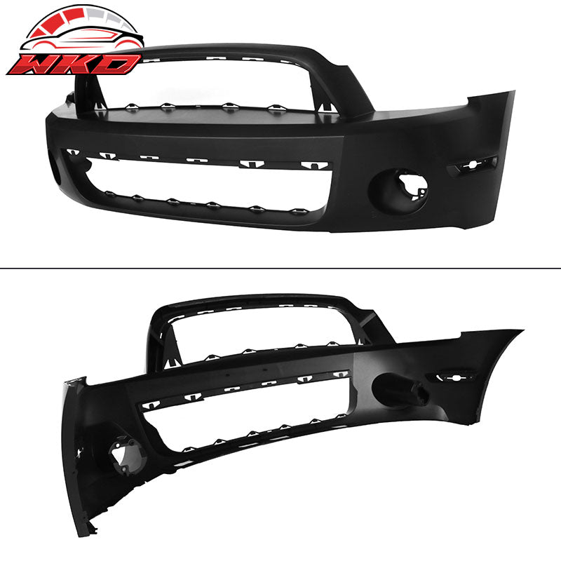 Fits 10-14 Ford Mustang Front Bumper Cover GT500 Conversion w/ Hood Grille Lip