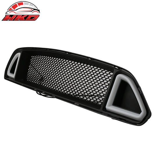 DRL Green LED Wholesale 15-17 Ford Mustang Front Hood Bumper Mesh Grill Grille