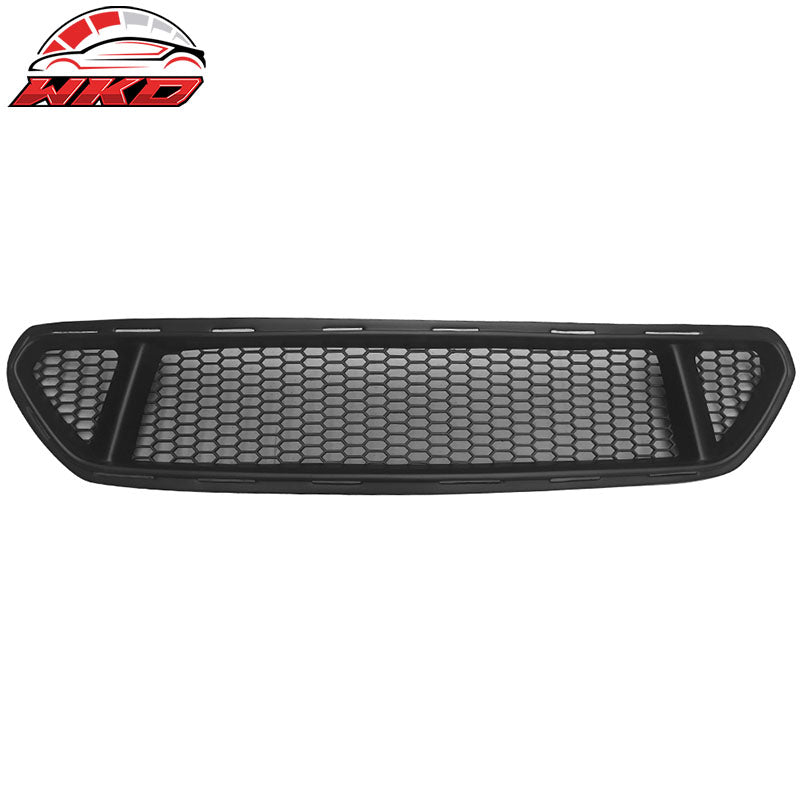 Fits 15-17 Ford Mustang IKON Style Front Upper Lower Mesh Grille Unpainted PP