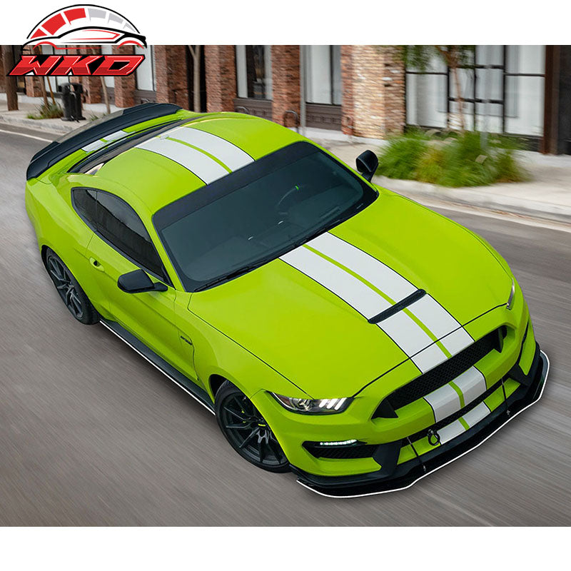 Fits 15-17 Ford Mustang GT-350 Style Aluminum Front Hood Scoop Unpainted Black