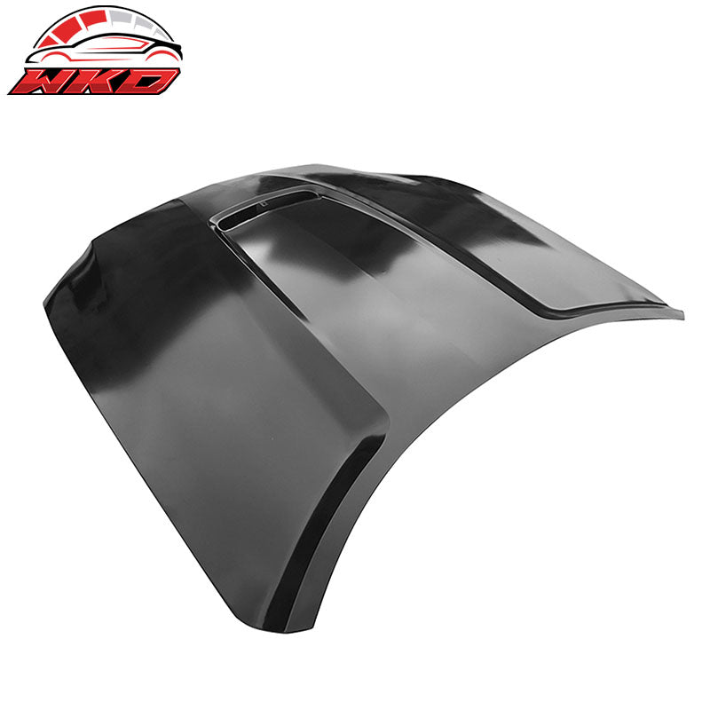 Fits 15-17 Ford Mustang GT-350 Style Aluminum Front Hood Scoop Unpainted Black