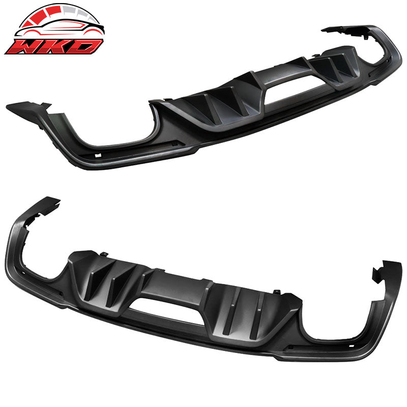 Fits 18-23 Mustang EcoBoost Rock Rear Diffuser & Muffler Tip Single Outlet Look
