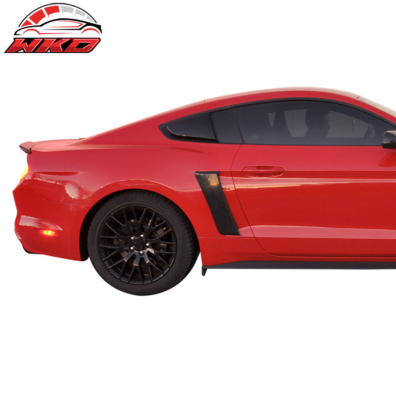Fits 15-23 Ford Mustang GT Style Rear Fender Scoop& Side Window Louver