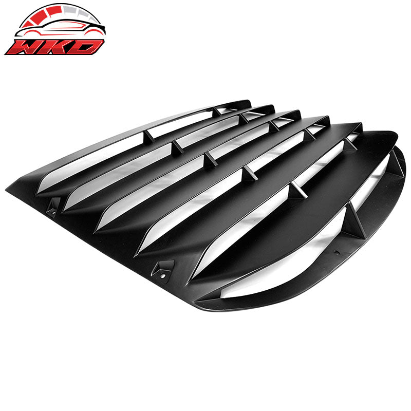 Fits 15-23 Ford Mustang CV Style Rear Window Louver with Side Quarter Scoop Vent