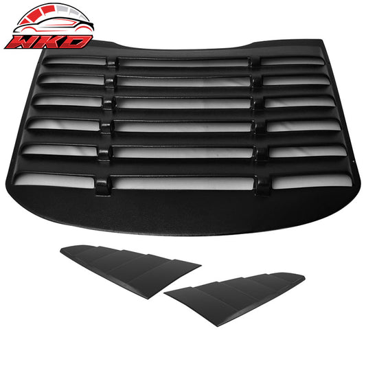 Wholesale 15-23 Ford Mustang V Style Rear Window Louver with Side Quarter Scoop Vent
