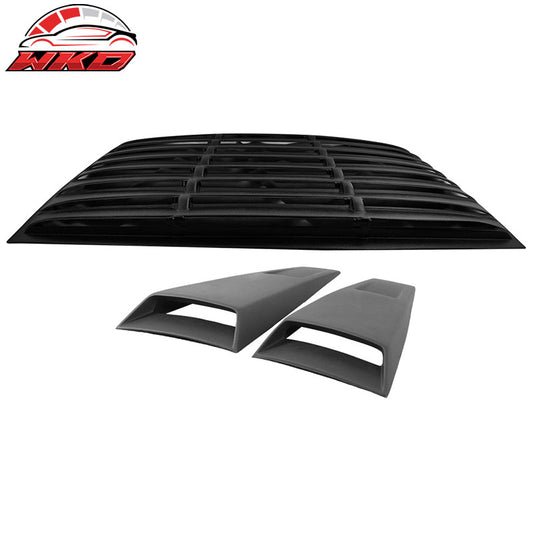 Wholesale 05-14 Ford Mustang Rear Window Louvers ABS & Side Vent Scoops PU