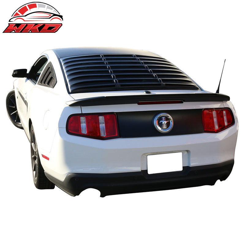 Fits 05-14 Ford Mustang Rear Window Louvers ABS & Side Vent Scoops PU