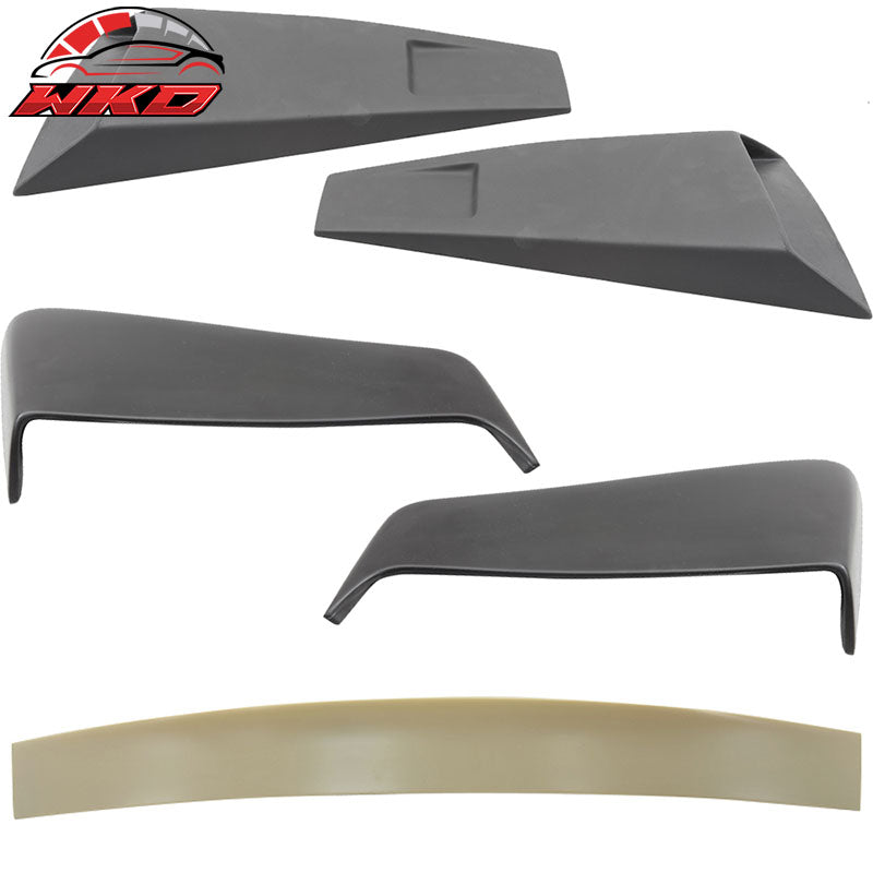 Wholesale 05-09 Ford Mustang Coupe Roof Spoiler + Side Fender Scoop & Window Louvers