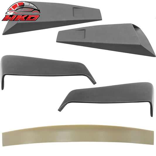Wholesale 05-09 Ford Mustang Coupe Roof Spoiler + Side Fender Scoop & Window Louvers