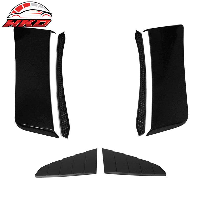 Wholesale 15-17 Ford Mustang CV Style Side Window Louver & Rear Fender Scoop