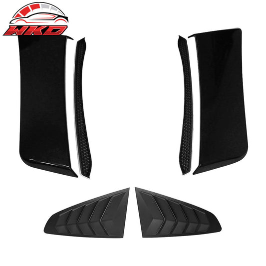 Wholesale 15-17 Ford Mustang IKON Style Side Window Louver & Rear Fender Scoop