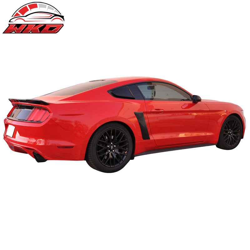 Fits 15-17 Ford Mustang IKON Style Side Window Louver & Rear Fender Scoop