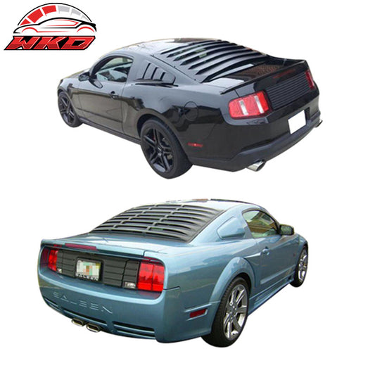 Wholesale 05-14 Ford Mustang Rear + Side Window Louver 3 Vents Quarter ABS