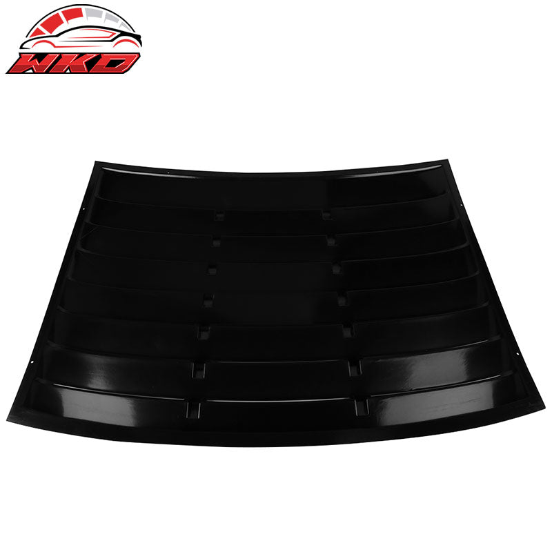 Fits 05-14 Ford Mustang GT V6 V8 Window Louver Rear Cover Matte Black ABS