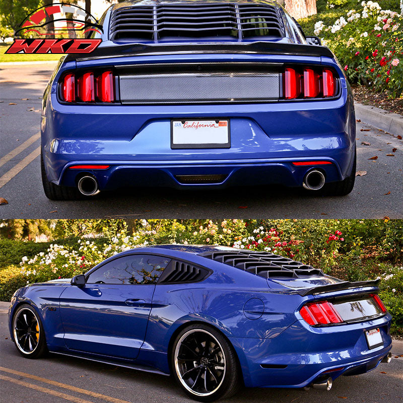 Wholesale 15-23 Ford Mustang Coupe IKON Style 2PCS Side Scoop + Rear Window Louvers - Wikond Auto