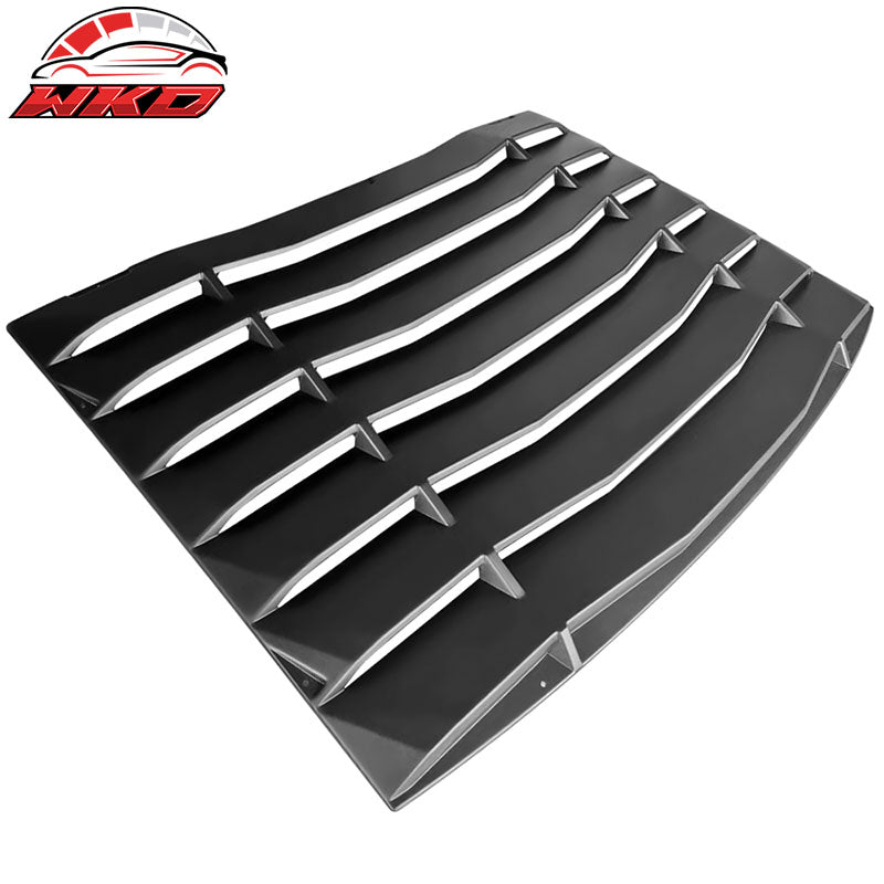 Fits 05-14 Ford Mustang IKON Style 2PCS Side Window Scoops + Rear Window Louver