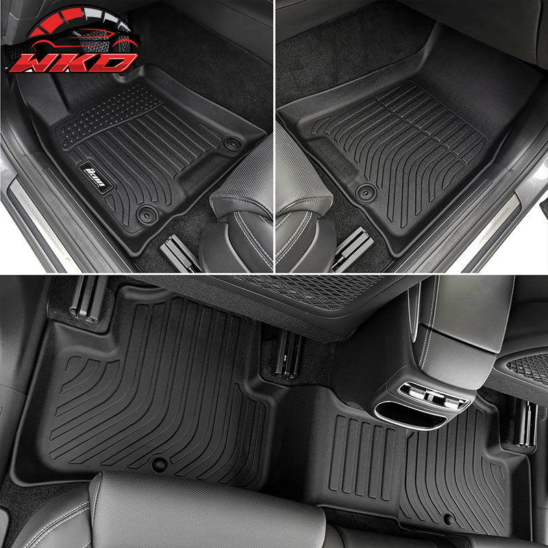 Fits 22-26 Genesis GV70 All Weather Floor Mats Carpet Rear Trunk Cargo Liner TPE
