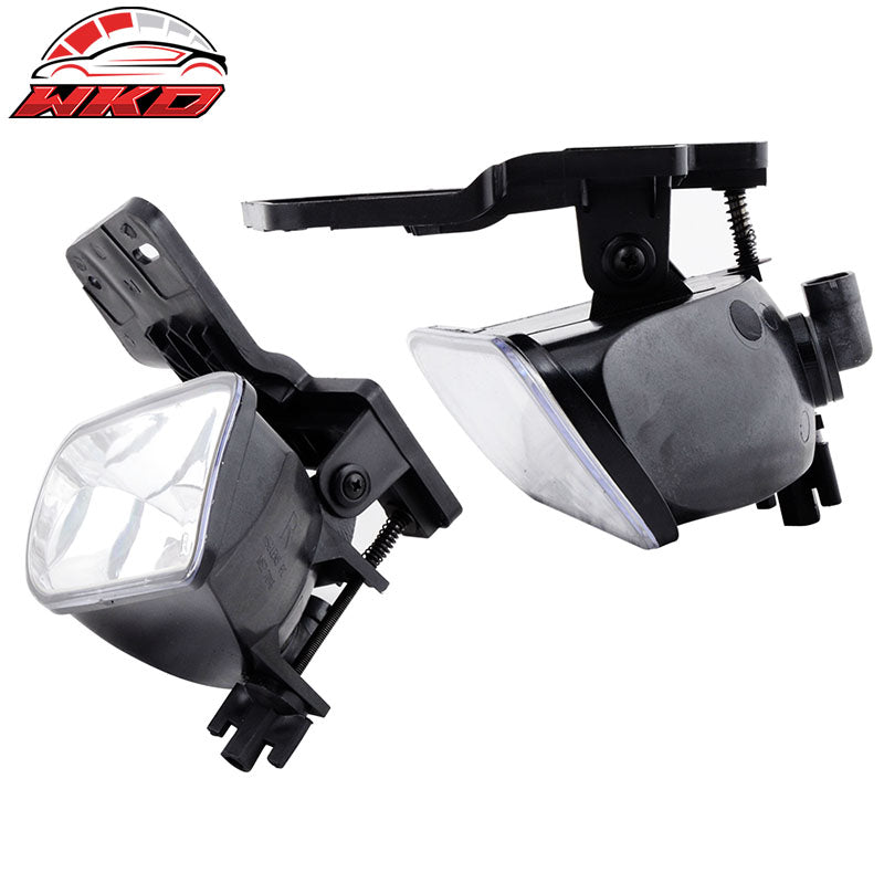 Fits 99-06 Sierra Yukon XL Front Bumper Clear Lens FogLight Driving Lamp +Bulbs