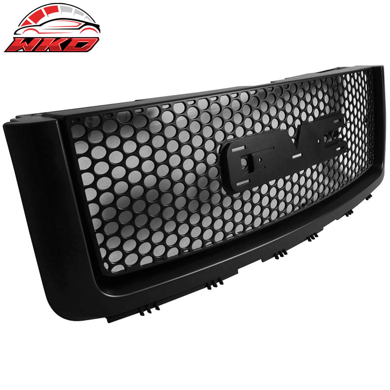 Fits 07-13 GMC Sierra 1500 2500 Light Duty Front Bumper Upper Round Hole Grille