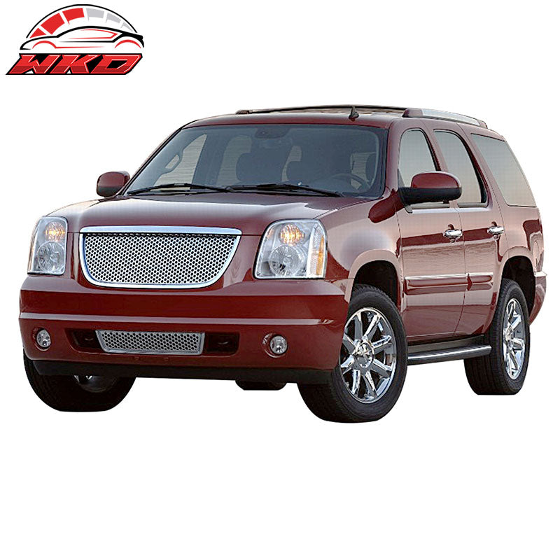 Fits 07-14 GMC Yukon /XL1500 Denali Mesh Style Front Hood Lower Grill Grille ABS