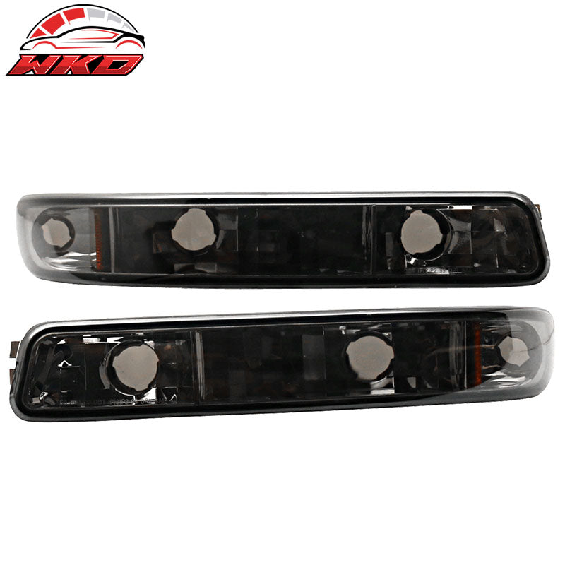 Wholesale 99-07 GMC Yukon LED Headlight Chrome Housing Smoke Lens Amber Reflector