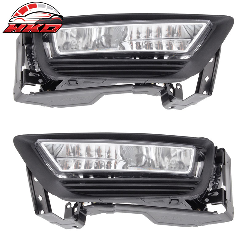 Wholesale 13-15 Accord 4Dr Sedan Clear Lens Bumper Driving Fog Lights Lamps Bulbs