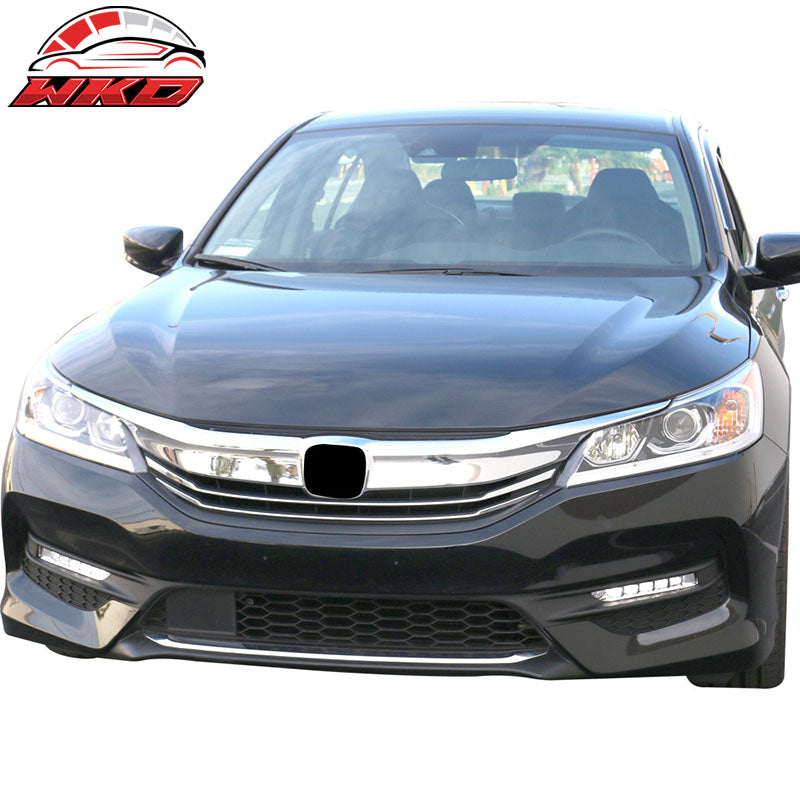 Fits 16-17 Honda Accord Sedan 4Dr Fog Lights Lamps Kit W/ Bezel Switch Wires