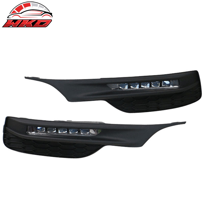Fits 16-17 Honda Accord Sedan 4Dr Fog Lights Lamps Kit W/ Bezel Switch Wires