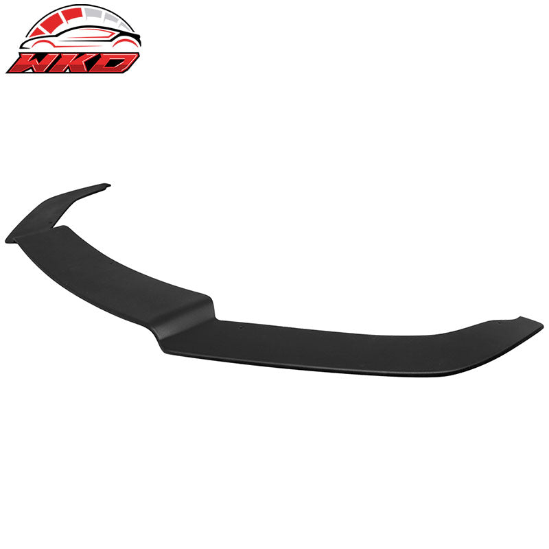 Fit 13-15 Accord Sedan Front Bumper Lip Splitter Rod Coated Textured Matte Black