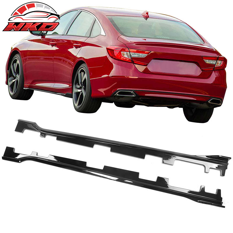Wholesale 18-22 Honda Accord IKON Side Skirts Extension Diffuser Lip ABS Gloss Black