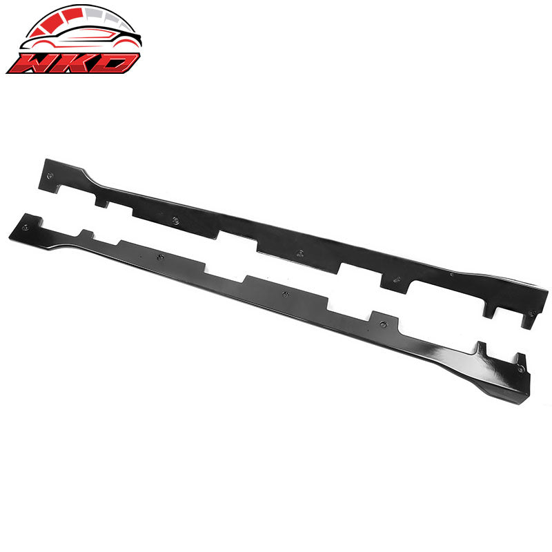 Fits 18-22 Honda Accord IKON Side Skirts Extension Diffuser Lip ABS Gloss Black