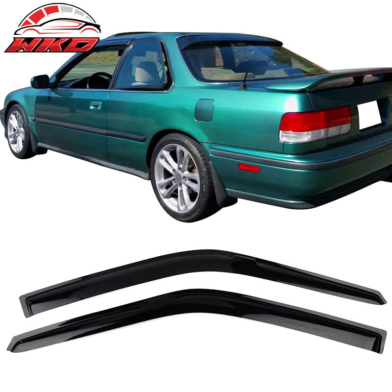 Fits 90-93 Honda Accord Coupe Acrylic Window Visors 2Pc Set