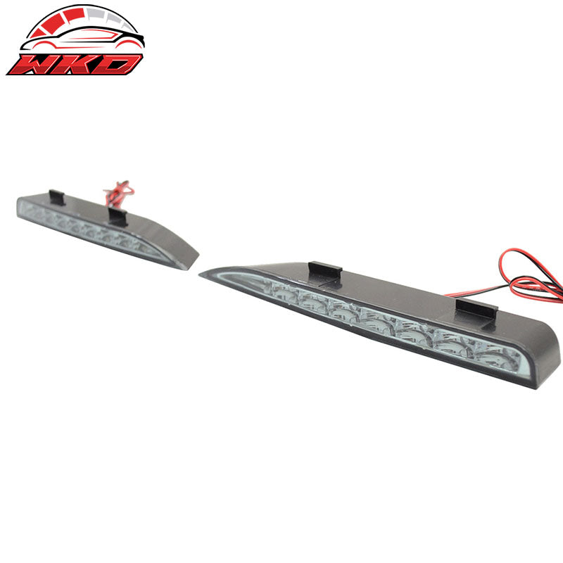 Fit 06-15 Honda Civic Sedan RR Bumper 2PC DRL Daytime Running Lights W/White LED
