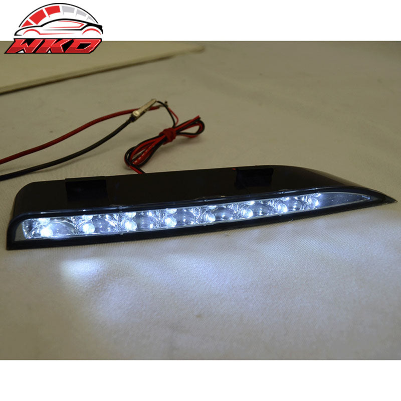 Fit 06-15 Honda Civic Sedan RR Bumper 2PC DRL Daytime Running Lights W/White LED