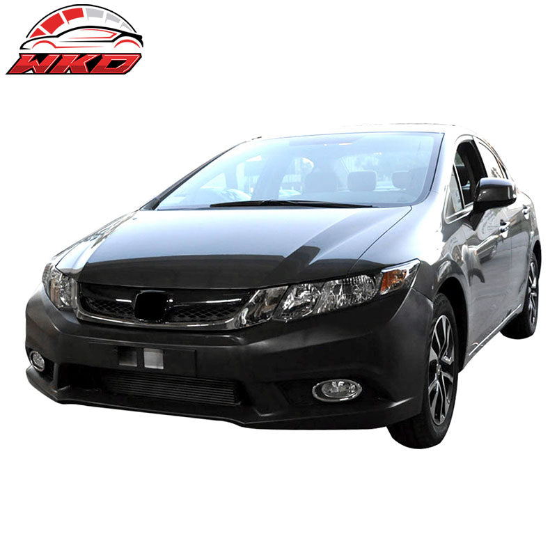 Fits 12-14 Honda Civic 4D & JDM Bumper Jdm Style Fog Light Lamp Pairs