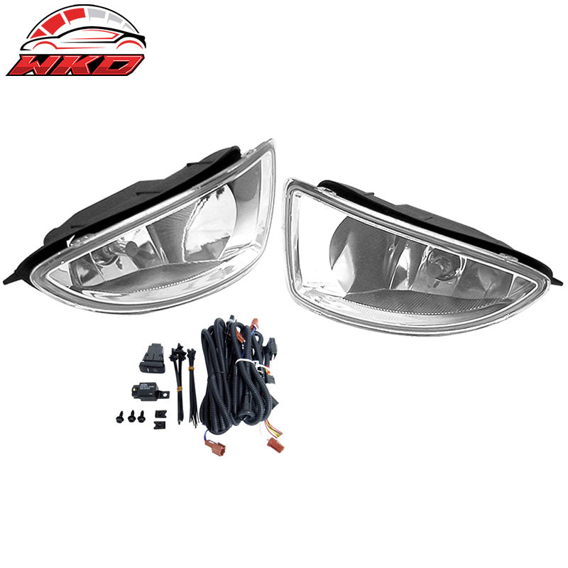 Wholesale 04-05 Honda Civic 2/4 Dr Clear Lens Fog Lights Lamps w/ Wiring Kit RH LH