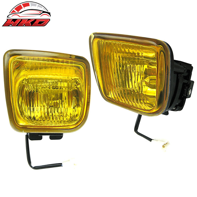 Wholesale 96-98 Honda Civic EK JDM Yellow Lens Bumper Fog Lights Driving Lamps Pair
