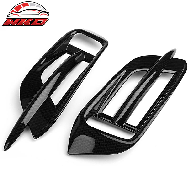 Fits 16-21 Honda Civic Sedan 10th Gen Rear Fog Lights Cover Carbon Fiber Print
