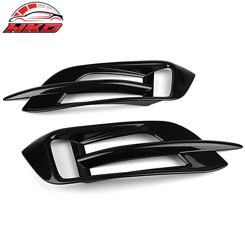 Fits 16-21 Honda Civic Sedan 10th Gen Rear Fog Lights Cover Carbon Fiber Print