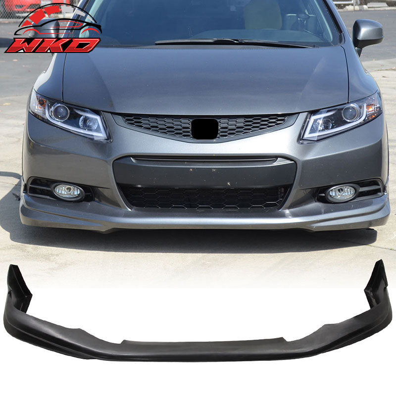 Fits 12-13 Civic Coupe 2Dr USDM MD Front Bumper Lip & Lower Splitter Kit